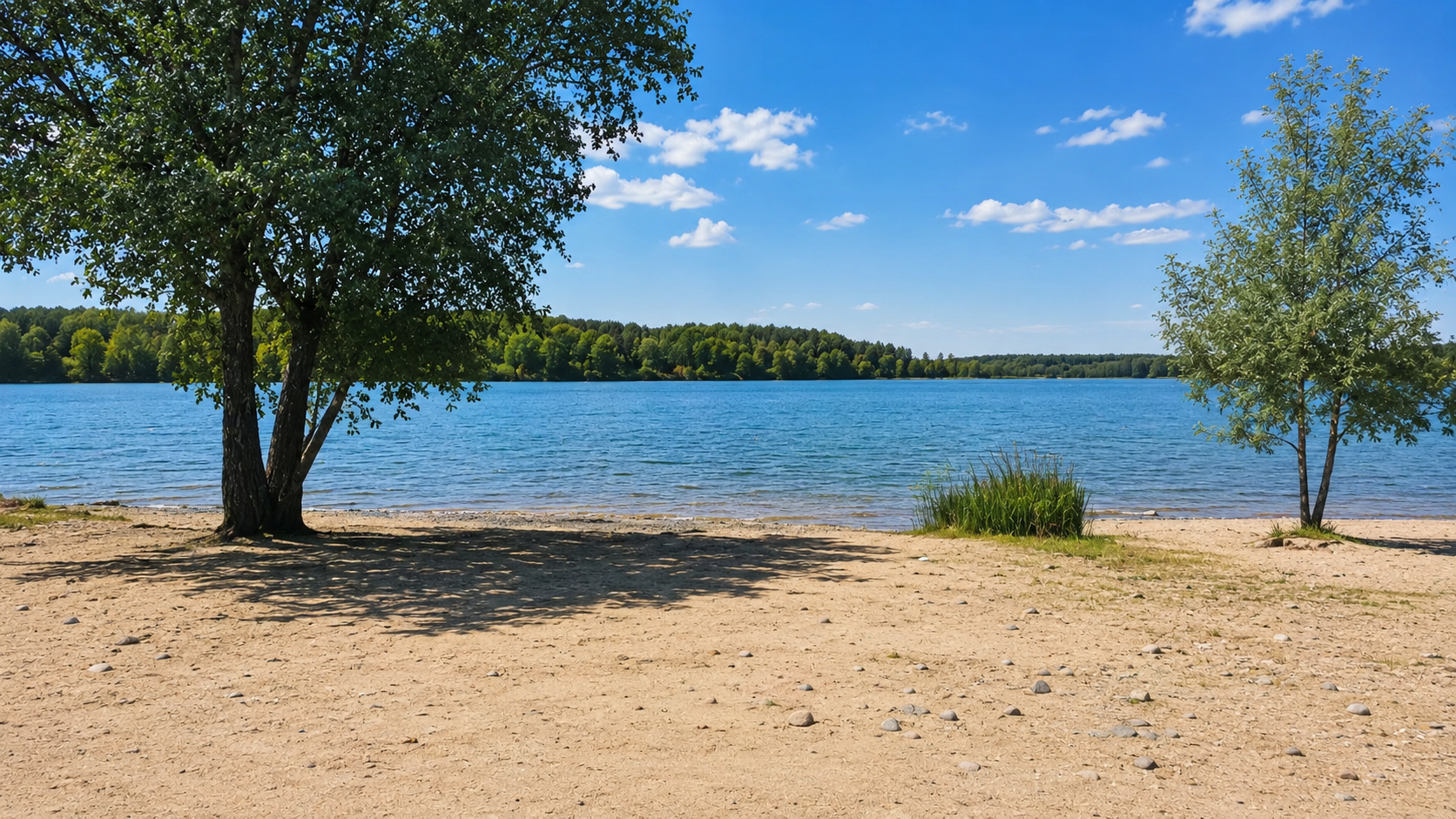 Der Olbasee ist ein Pflichtstop auf dem Froschradweg!